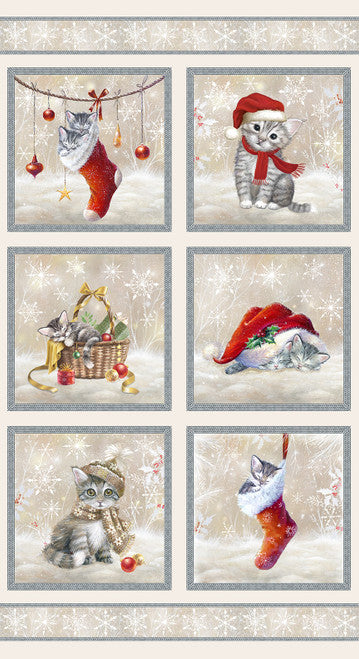 Blank A Purr-fect Holiday Season 24" Cat Panel