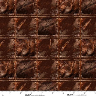 StudioE Cattle Drive Leather Patch - Brown