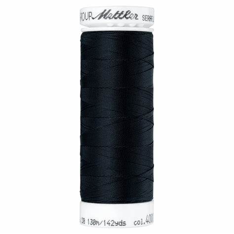 Mettler Seraflex Stretch Elastic Thread - Black 4000