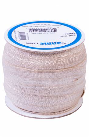 Fold-over Elastic 3/4in - Natural - Black Rabbit Fabric Inc.