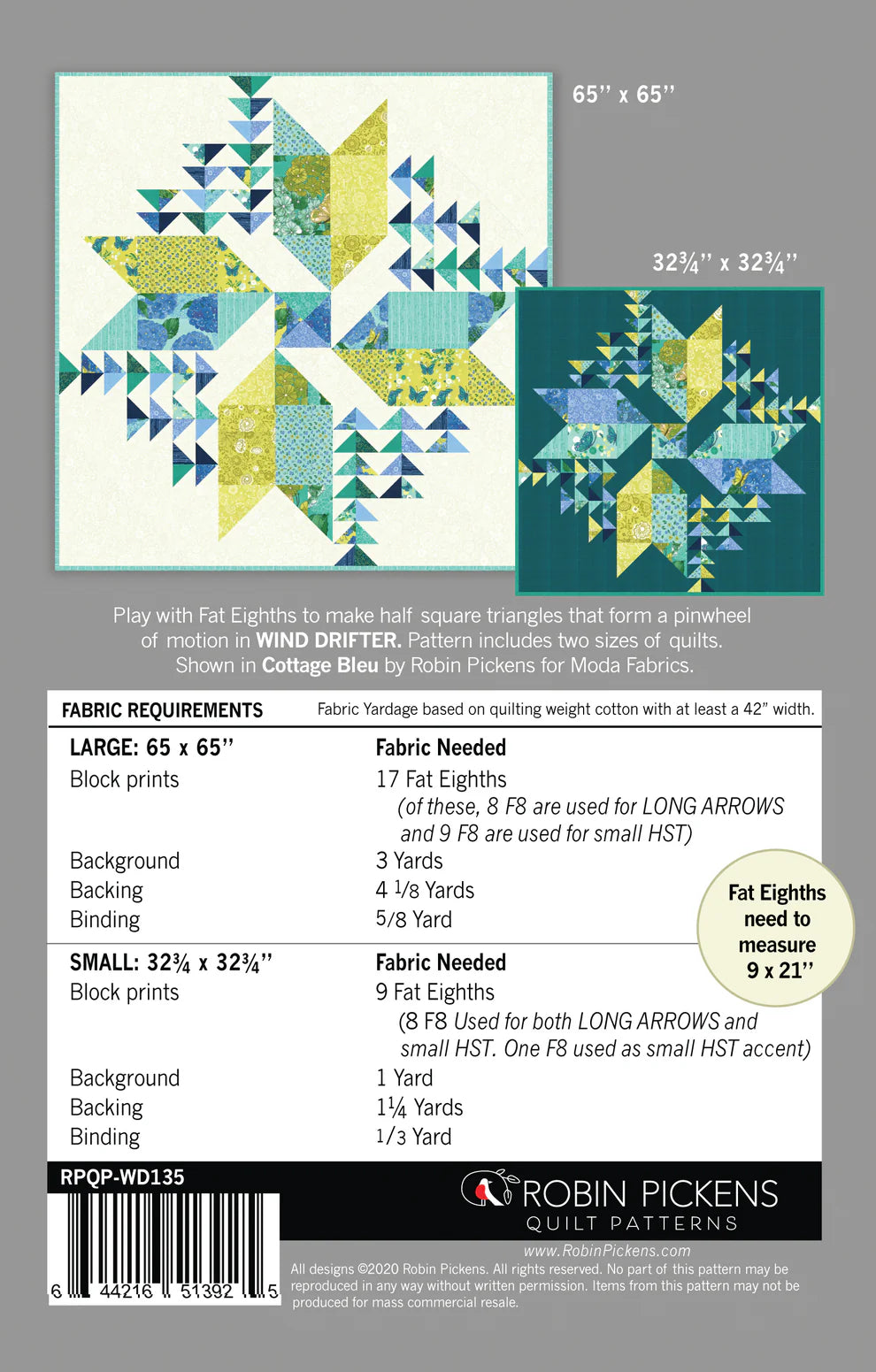 Paper Quilt Pattern - Wind Drifter