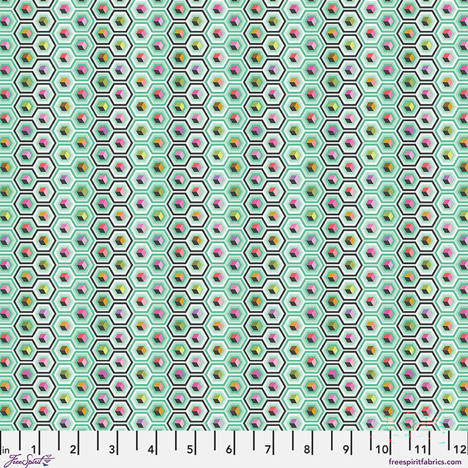 ***PRE-ORDER*** Tula Pink Prince Charming Déjà Vu Hex Box - Sweetmint