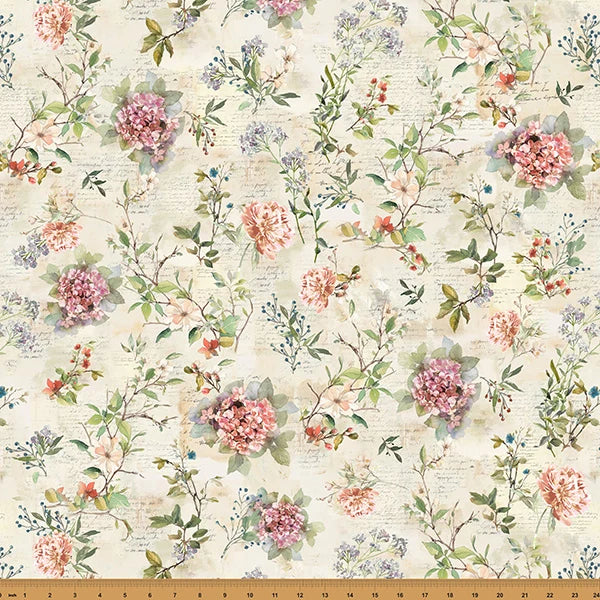 Hoffman Nesting Hour Floral - Cream