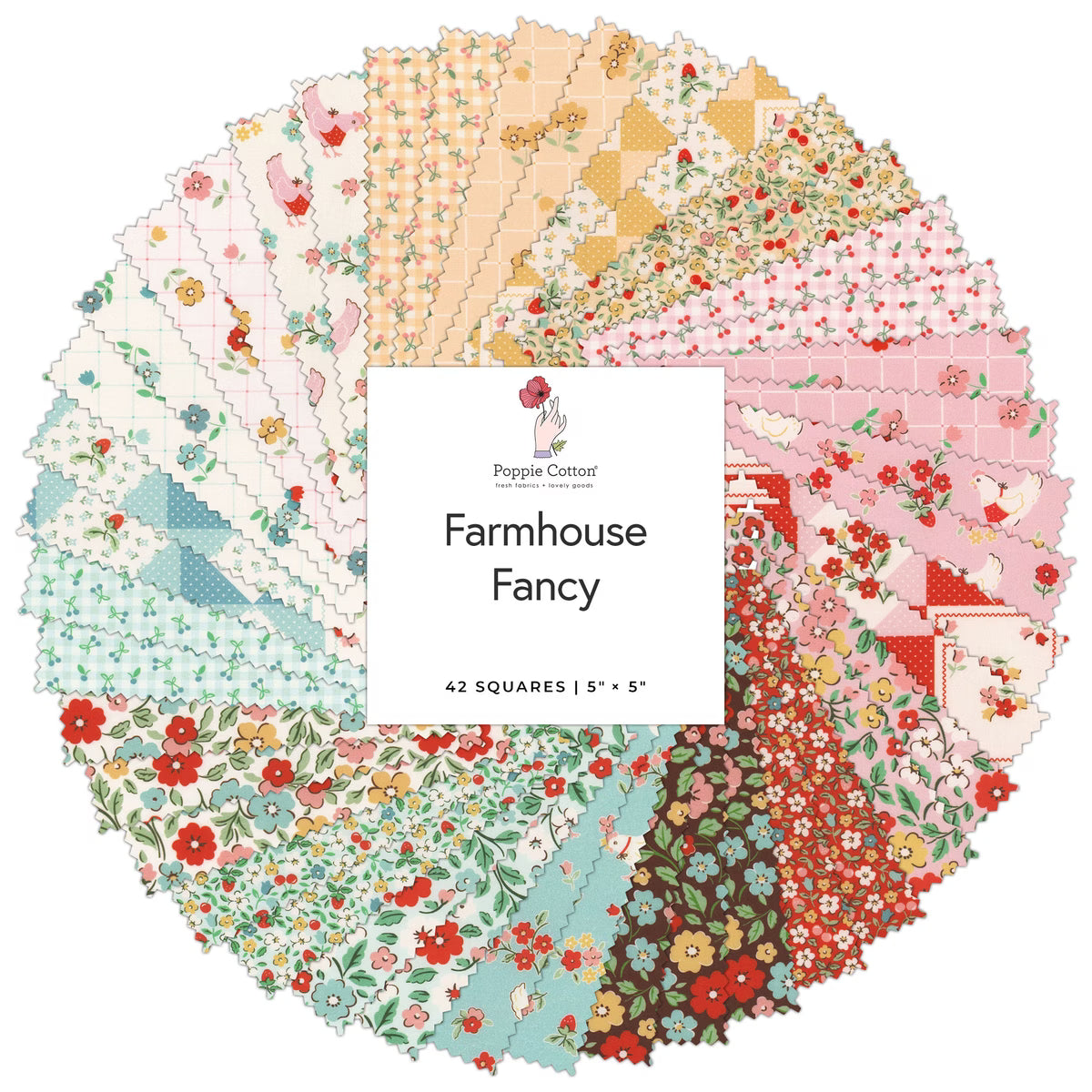 Charm Pack - Farmhouse Fancy by Poppie Cotton