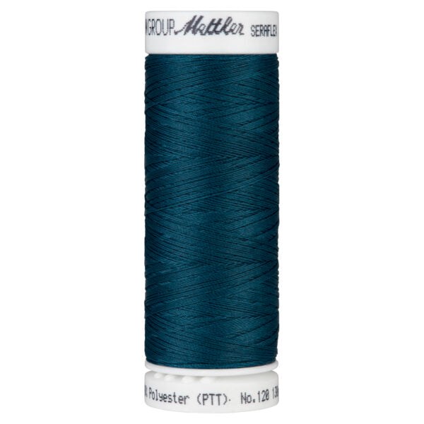 Mettler Seraflex Stretch Elastic Thread Tartan Blue 0485 – Black
