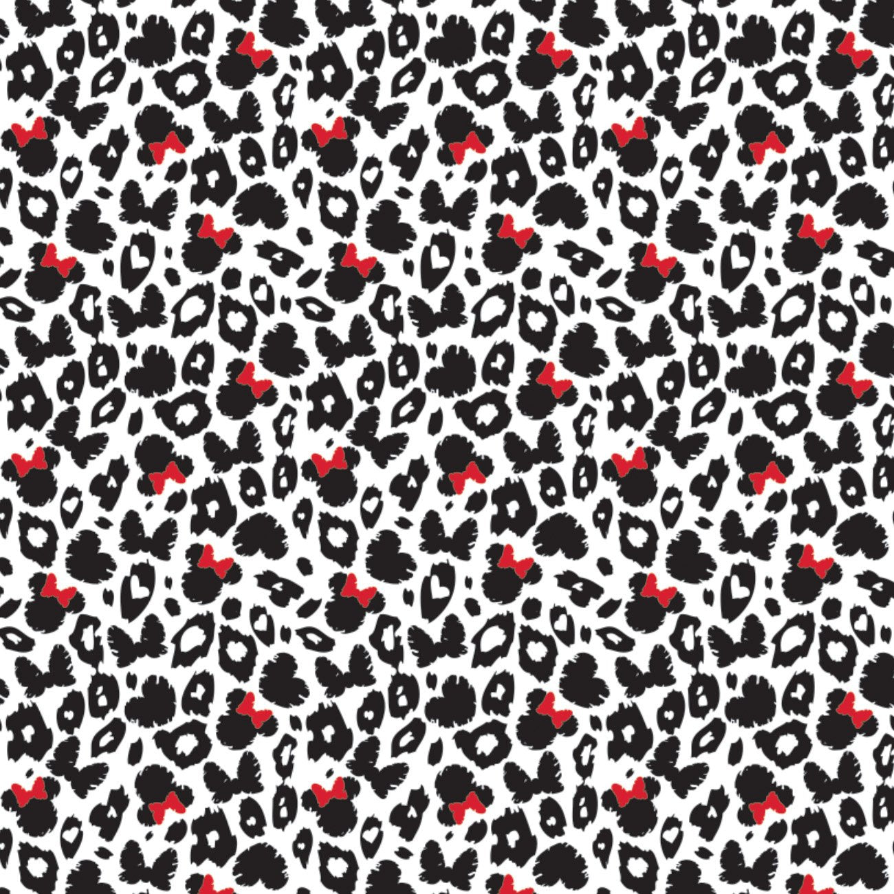 Minnie Leopard Print 1 meter cuts
