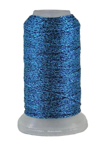 Candlelight Metallic Yarn, 75Yard Medium Blue