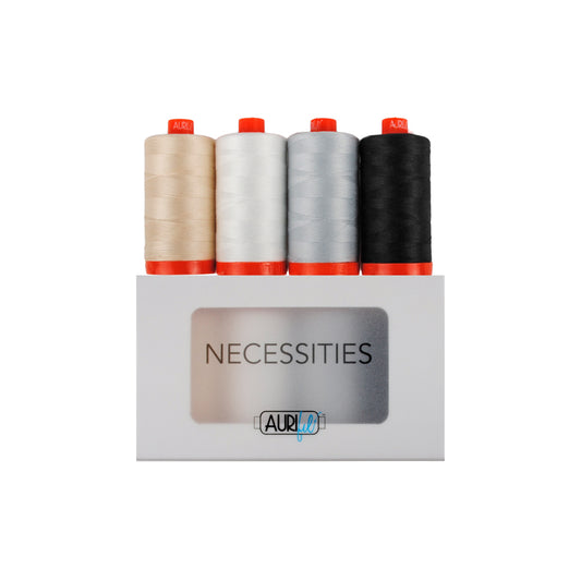 Aurifil Necessities Thread Collection 50wt 4 Large Spools