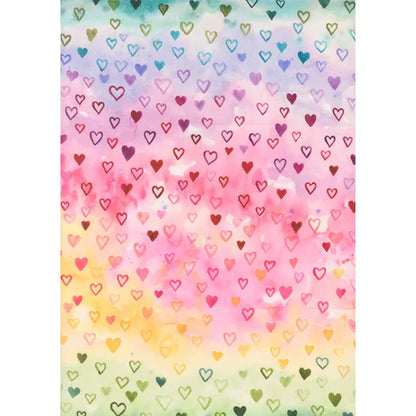 Moda Fleur the Love Ombre Hearts - Rainbow