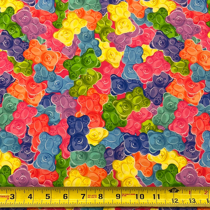 Large Yummy Gummy Bears Cotton Jersey
