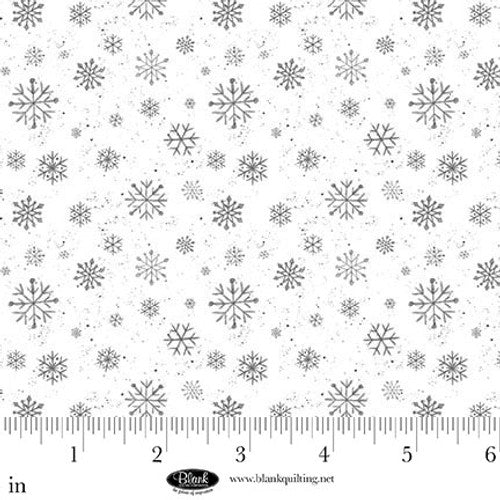 Blank Be Merry & Shine Bright Mini Snowflakes - White