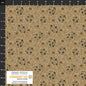 PRE-ORDER Stof The Sweetest Embrace Posies - Khaki - Black Rabbit Fabric Inc.
