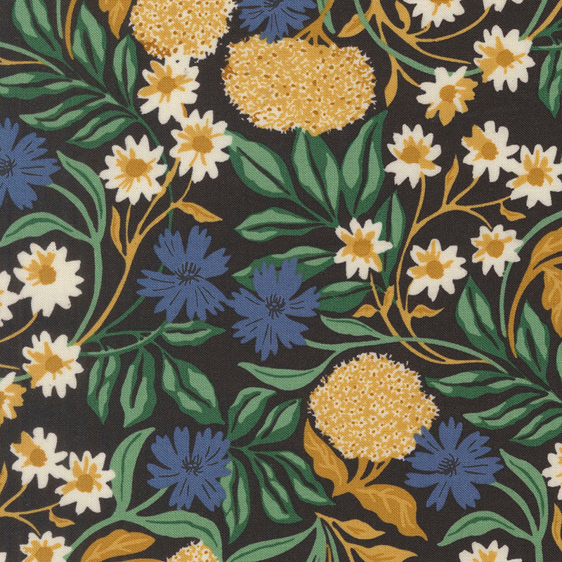 Moda Brookside Forage Floral - Midnight - Black Rabbit Fabric Inc.