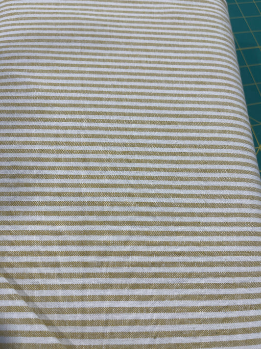 Essex Yarn Dyed Linen - Mustard Stripe