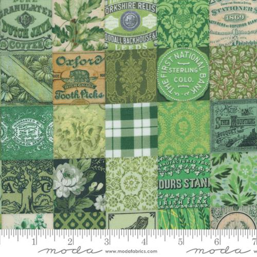 Moda Curated In Colour Patchwork - Green 7461-15
