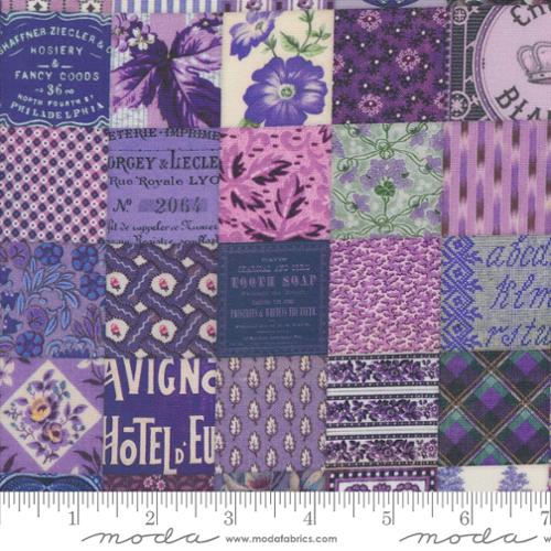 Moda Curated In Colour Patchwork - Purple 7461 17