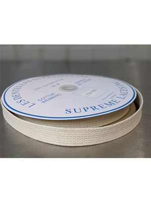 Cotton Webbing 25mm (1") Beige