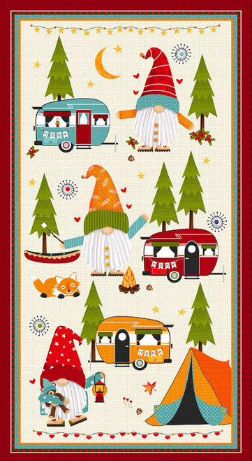 Camping Gnomes 24" Panel