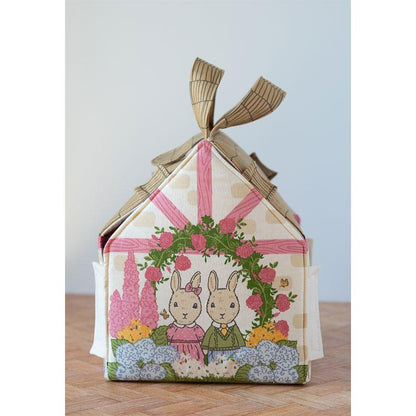 Panel: Moda Garden Bunny Cottage 36" x 60"