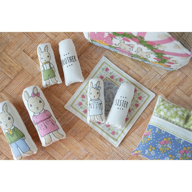 Panel: Moda Garden Bunny Cottage 36" x 60"