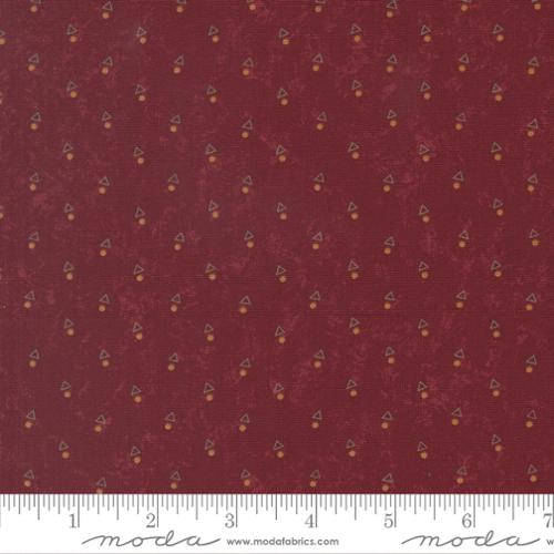 PRE-ORDER Moda Quail Run Triangle Dot - Brick