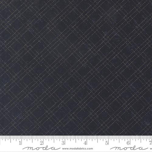 PRE-ORDER Moda Quail Run Stitched Plaid - Indigo - Black Rabbit Fabric Inc.