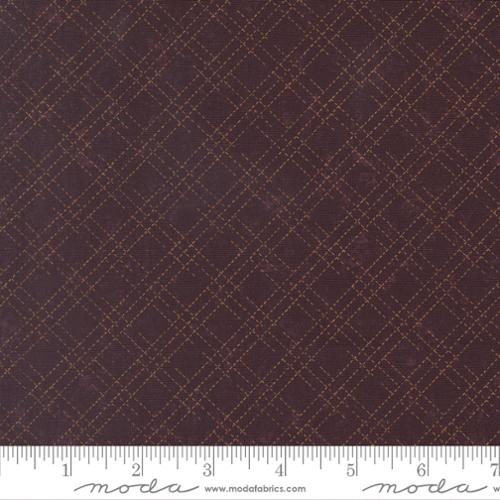 PRE-ORDER Moda Quail Run Stitched Plaid - Mulberry - Black Rabbit Fabric Inc.