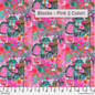 Free Spirit Colori Blocks - Pink - Black Rabbit Fabric Inc.