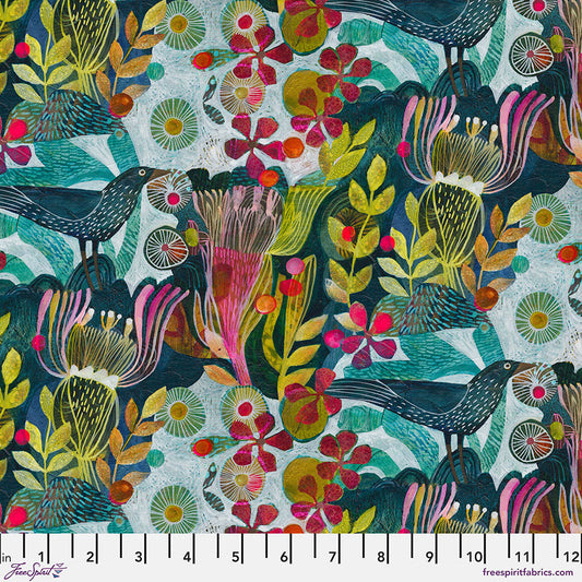 Free Spirit Colori Blossoms - Pink - Black Rabbit Fabric Inc.