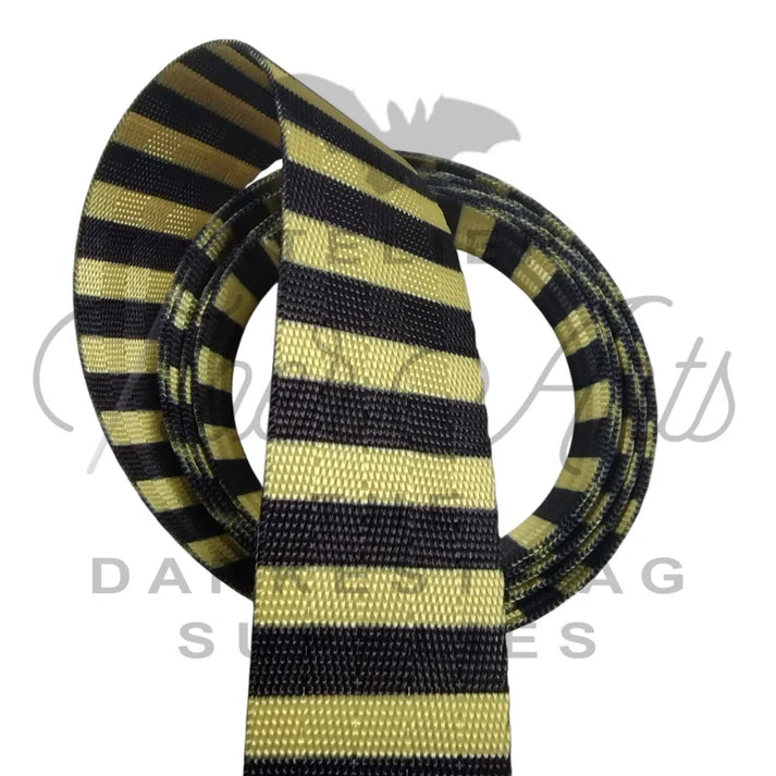 Atelier Webbing - Black Stripes - 25mm (1in)