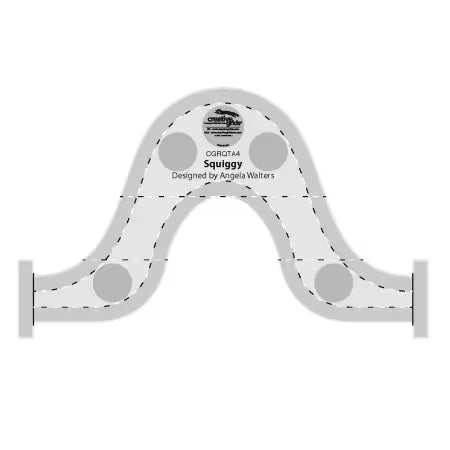 Creative Grids Machine Quilting Tool Squiggy - Black Rabbit Fabric Inc.