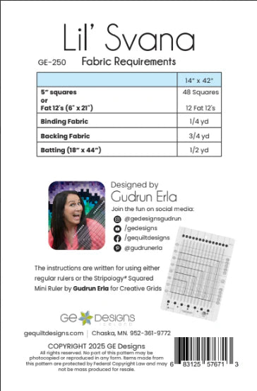 Paper Quilt Pattern - Lil' Svana