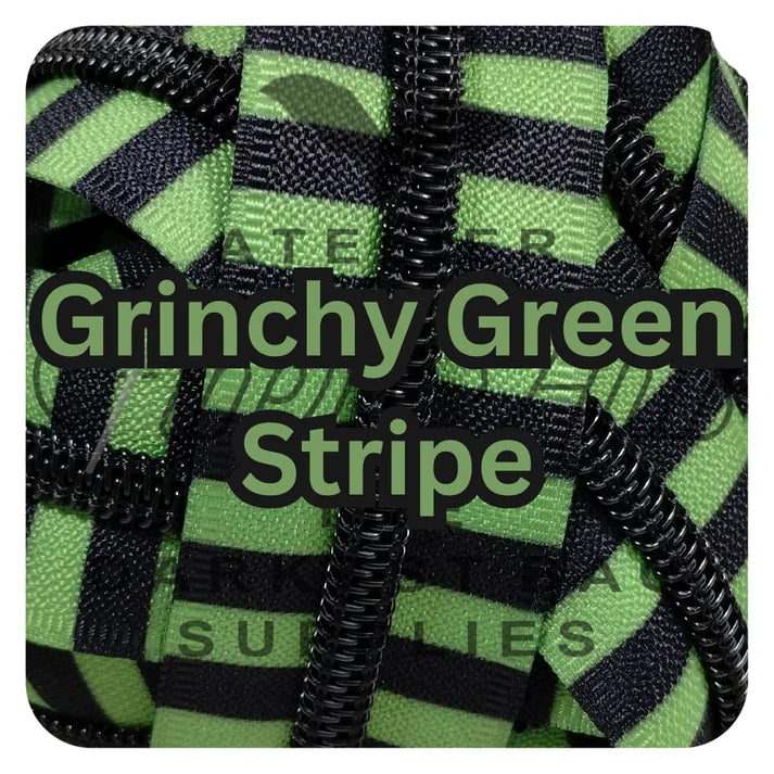 Atelier #5 Zipper - Stripes - Black Teeth