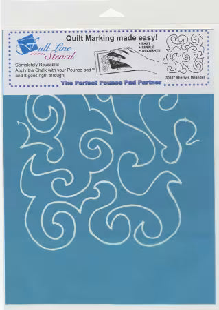 Full Line Stencil: Sherry's Meander Background