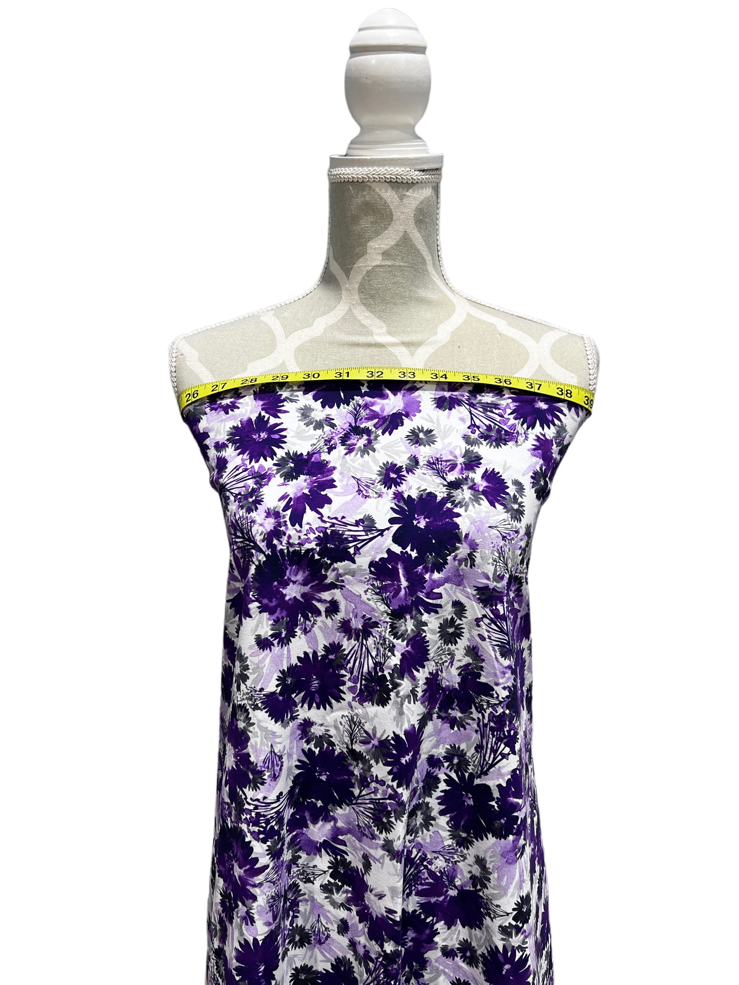 Purple Daisies Cotton Jersey