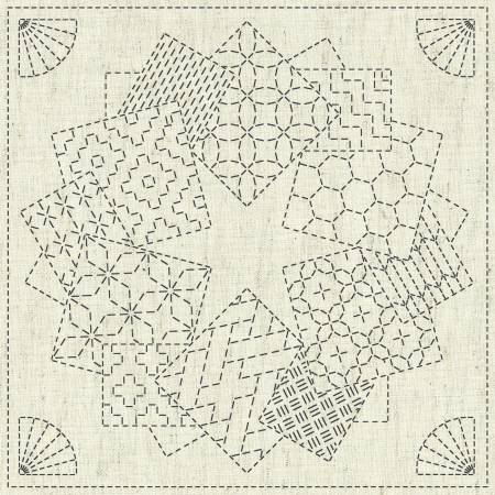 Sashiko Cloth - Kaza-Guruma 1