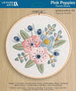 Leisure Arts Embroidery Kit 6in Pink Poppies