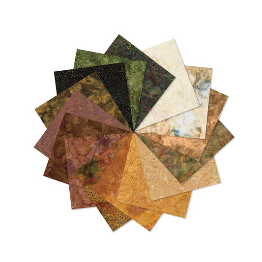 Fat Quarter Bundle: Hoffman Batik Autumn Cider Season 15pcs