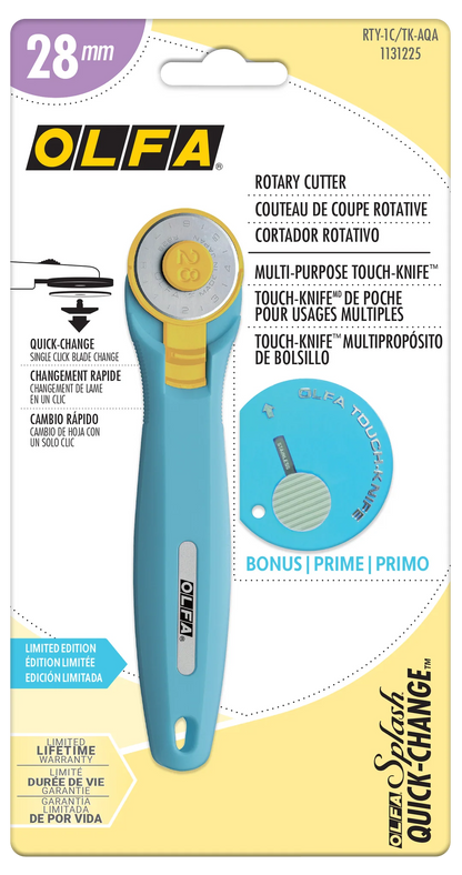 Olfa 28mm Rotary Cut with matching TK-4 Touch-Knife®
