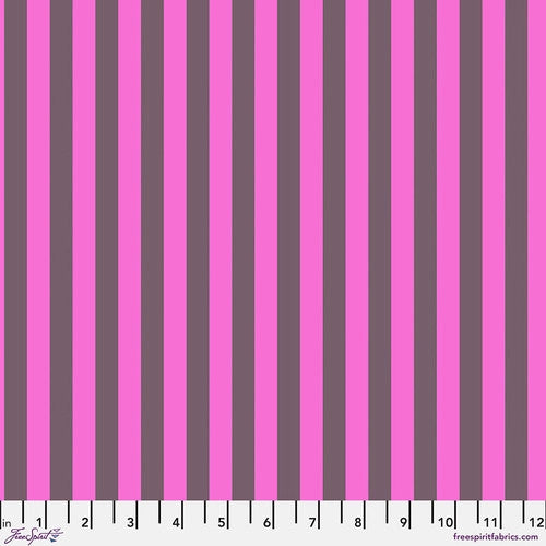 Tula Pink Neon Tent Stripe - Mystic || Neon True Colors
