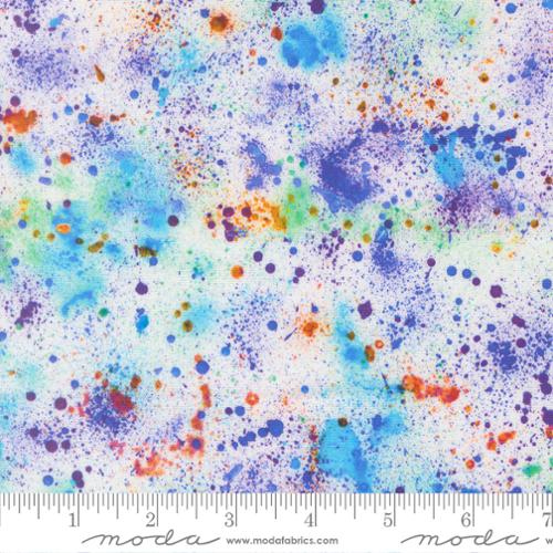 Moda Gradients Gallery Paint Splatter - Sky