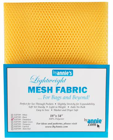 Lightweight Mesh Fabric, 18" X 54", Dandelion