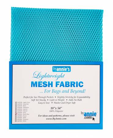 Lightweight Mesh Fabric, 18" X 54", Parrot Blue