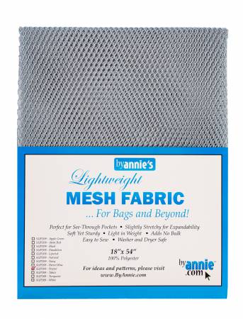 Lightweight Mesh Fabric, 18" X 54", Pewter