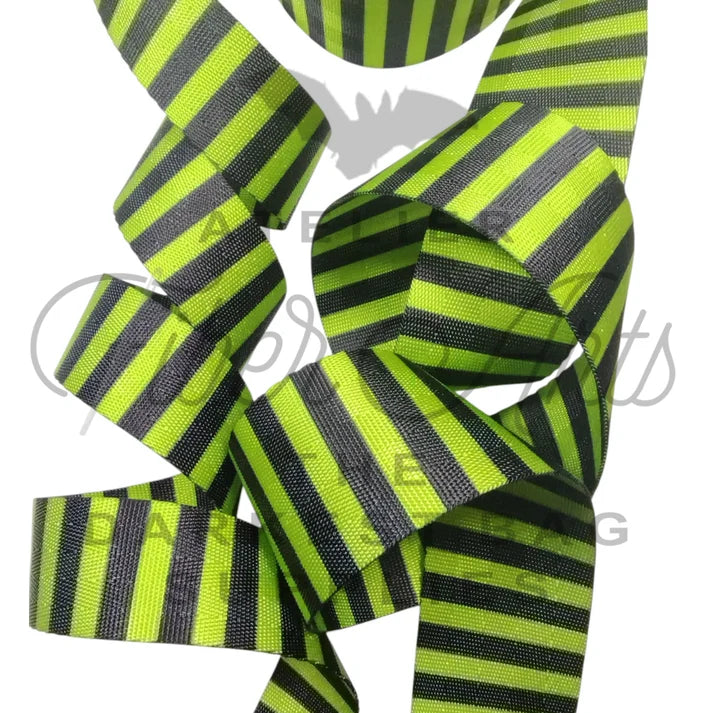Atelier Webbing - Black Stripes - 25mm (1in)