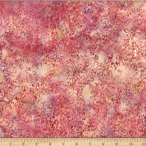 Hoffman Bali Batik Spots- Carnation