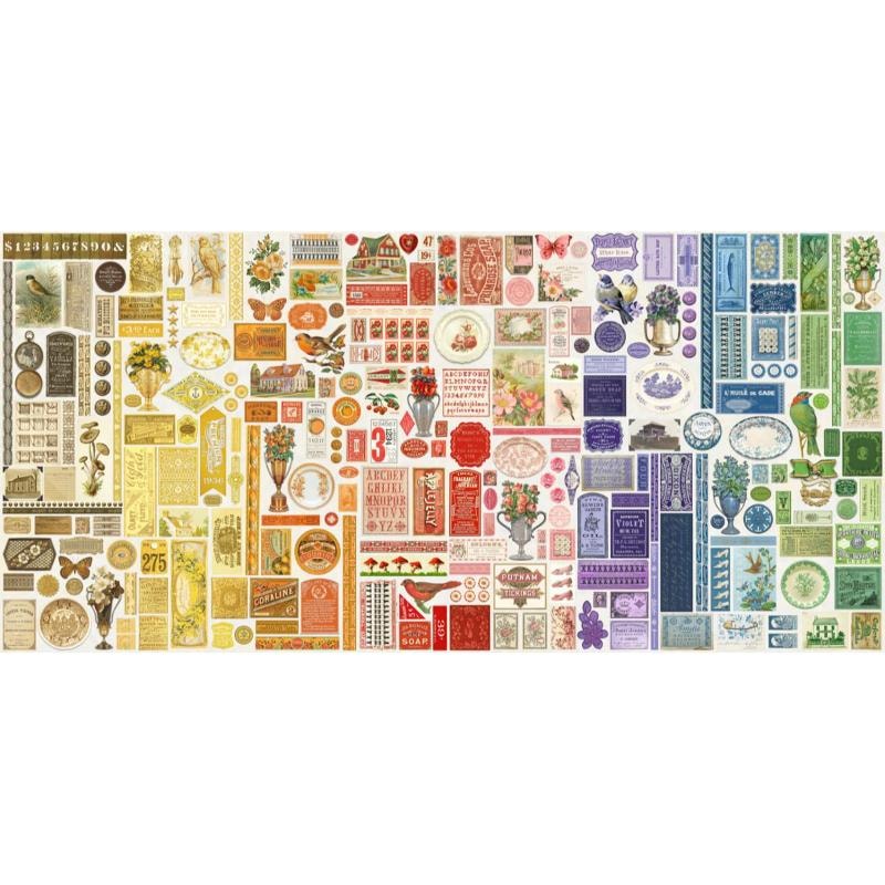 Moda Curated In Colour Collage Panel - Rainbow – Black Rabbit Fabric Inc.