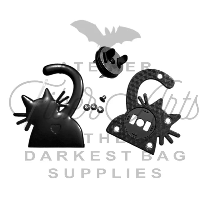 Atelier Zoe's Poot Edge Magnetic Snap - Matte Black - 1 set