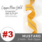 Emmaline Zippers-by-the-Yard - *SIZE#3* Mustard (DOES NOT INCLUDE SLIDERS/PULLS)