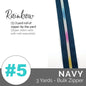 Emmaline Zippers-by-the-Yard - *SIZE#5* Navy (DOES NOT INCLUDE SLIDERS/PULLS)